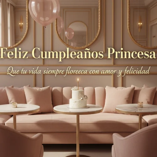 Feliz Cumpleaños Mi Princesa Hermosa