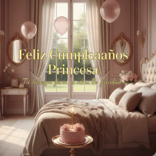 Feliz Cumpleaños Mi Princesa Hermosa