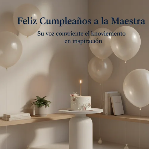 Feliz Cumpleaños a La Maestra