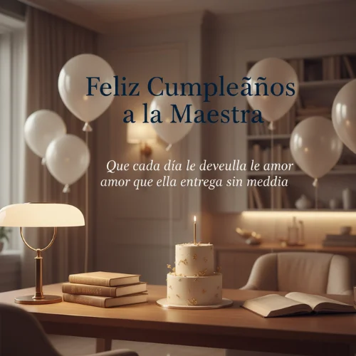 Feliz Cumpleaños a La Maestra