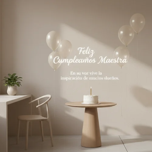 Feliz Cumpleaños a Una Maestra