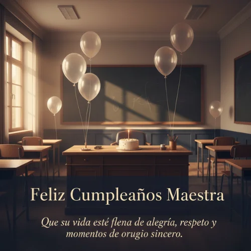 Feliz Cumpleaños a Una Maestra