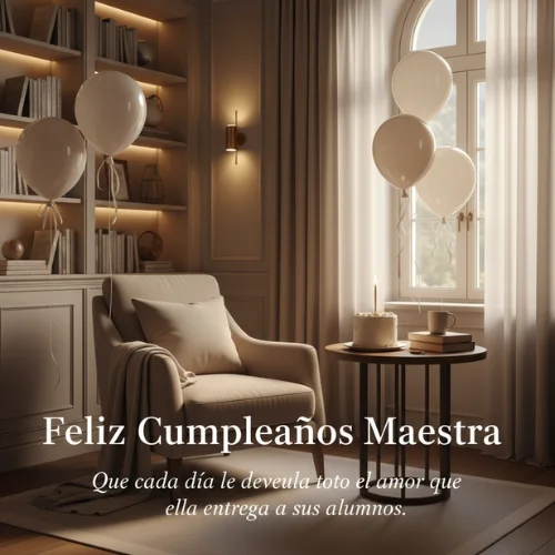 Feliz Cumpleaños a Una Maestra