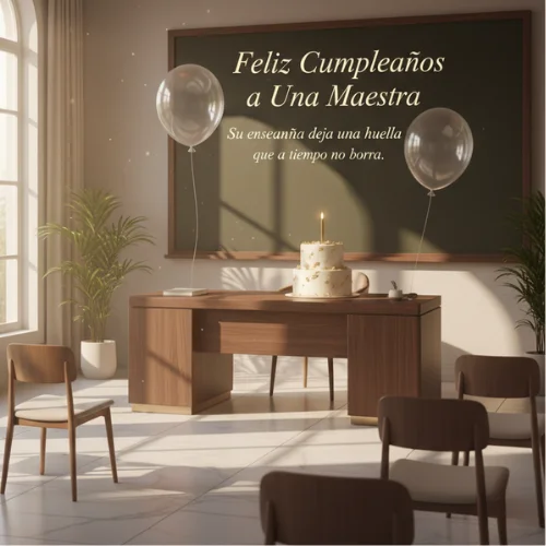 Feliz Cumpleaños a Una Maestra