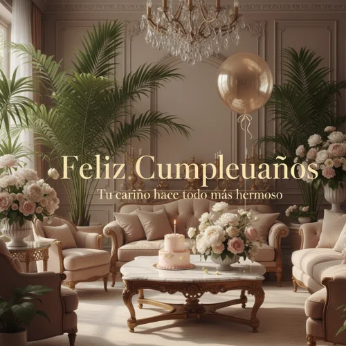 feliz cumpleaños tia con flores