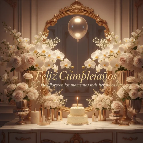 imagenes de feliz cumpleaños con flores