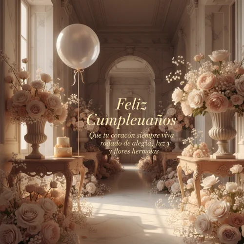 imagenes de feliz cumpleaños con flores