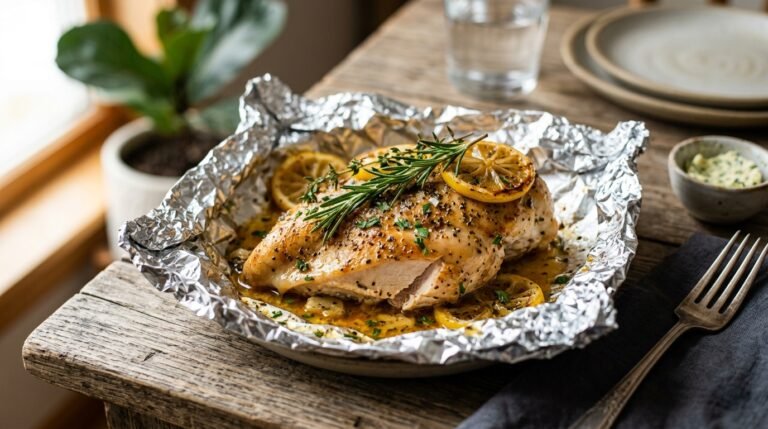 Juicy Air Fryer Chicken Breast in Foil