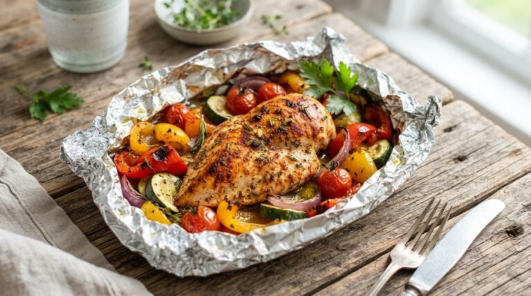Easy Air Fryer Foil Packet Chicken Breast Recipe