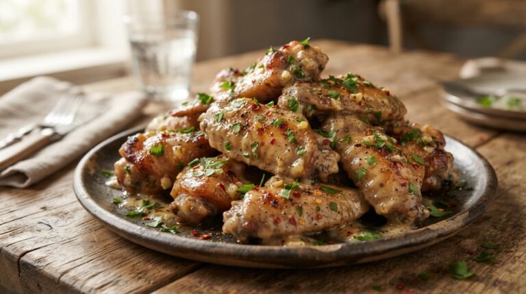 Creamy Baked Chicken Wings Recipe