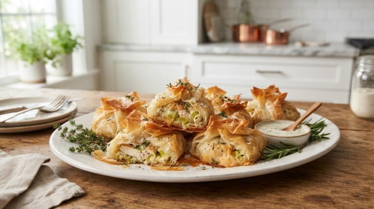 Crispy Baked Phyllo Chicken Bundles Recipe
