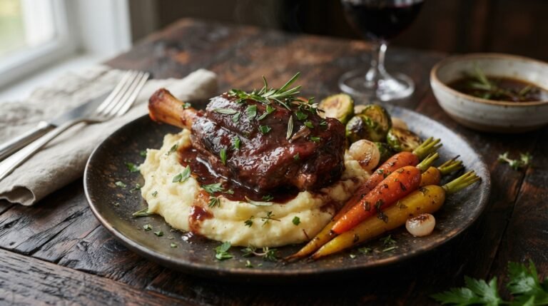 Fall-Off-The-Bone Braised Lamb Shank Recipe