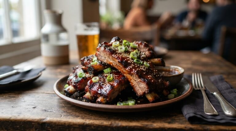 Sticky Glazed Braised Pork Ribs Recipe