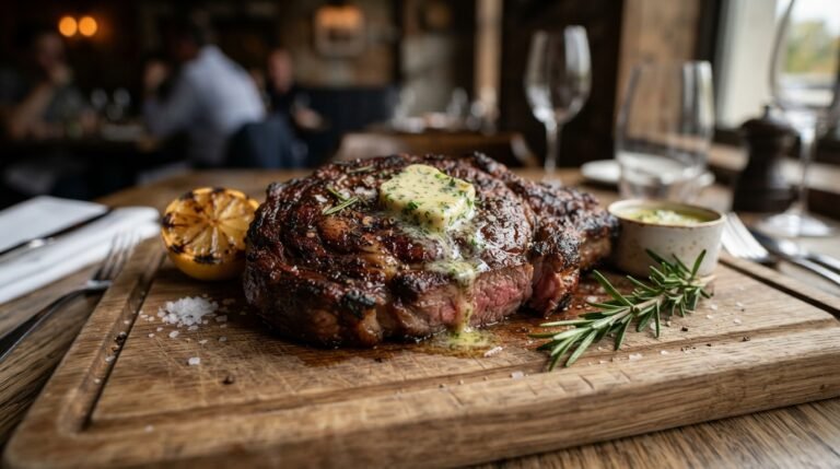 Perfect Cast-Iron Ribeye Steak with Garlic Butter