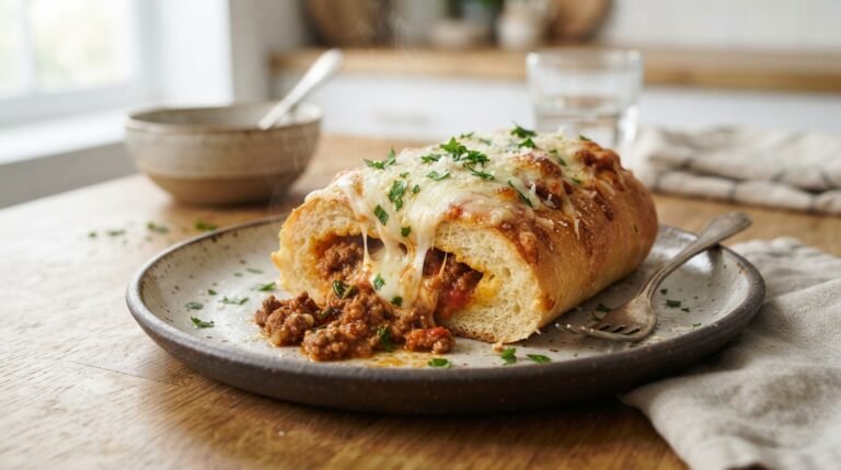 Cheesy Potato Bolognese Roll Beats