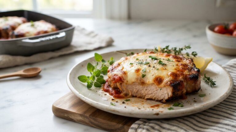Cheesy Baked Pork Chops Recipe