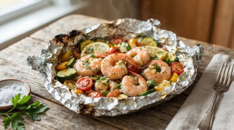 cooking shrimp in foil packet