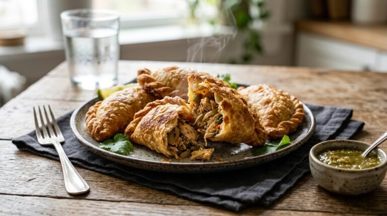 Crispy Air Fryer Empanadas with Juicy Chicken Filling