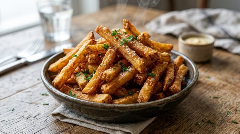 Extra Crispy French Fries with Cornstarch Oil Trick