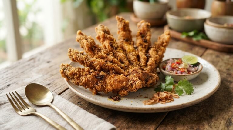 Crispy Ayam Goreng Kipas: Viral Fan Fried Chicken Recipe