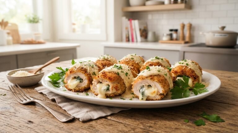 Garlic Parmesan Chicken Rolls Recipe