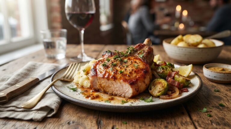 Mustard Marinated Pork Chops
