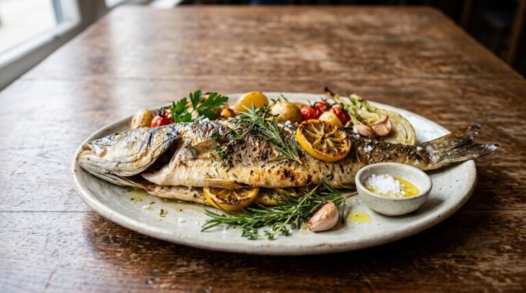 Perfectly Juicy Roasted Whole Fish with Lemon Herbs